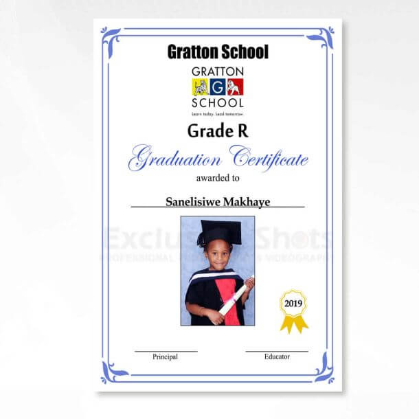 exclusive shots school photography a4 graduation certificate